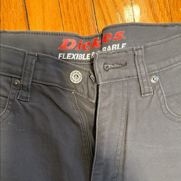 Vintage Dickies Men's Dark Gray Cargo Work Pants - Picture 3 of 7